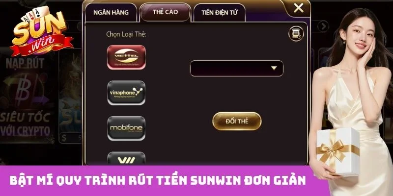 Bật mí quy trình rút tiền Sunwin đơn giản