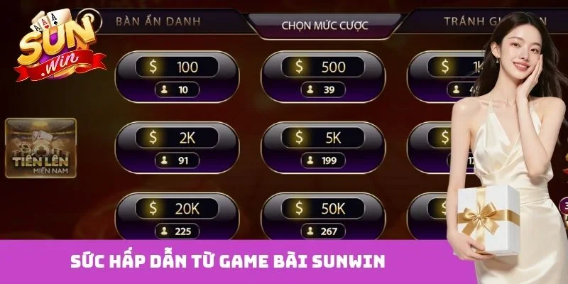 Sức hấp dẫn từ game bài Sunwin